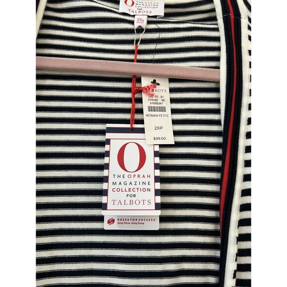 Talbots NWT Women’s 2X Petite Oprah Magazine Top, Sweater & Clutch Set Ladybug - Picture 5 of 16